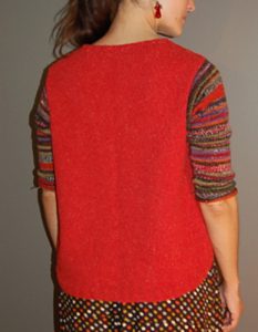coordinating yarns pullover